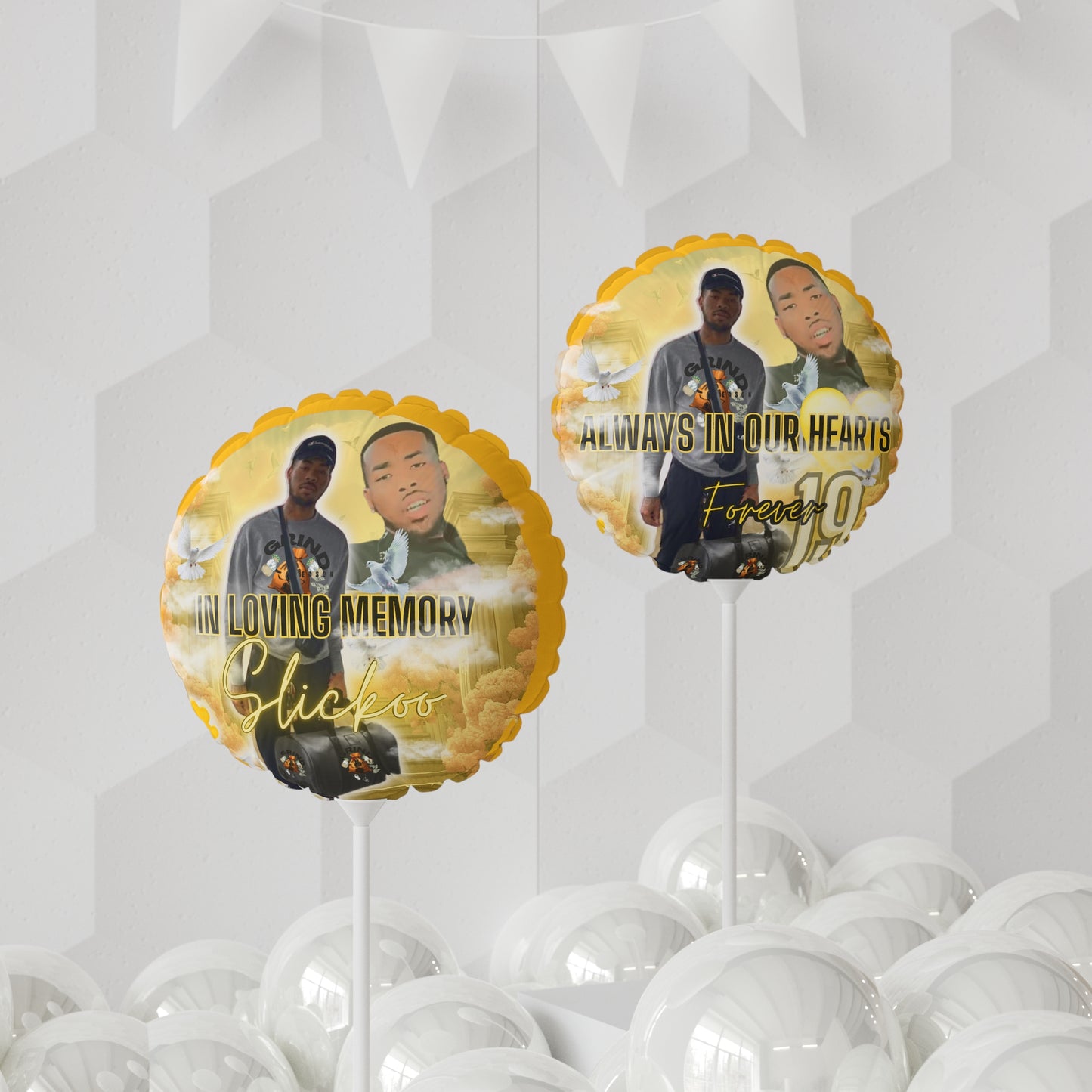 Custom Balloon (Round and Heart-shaped), 11"