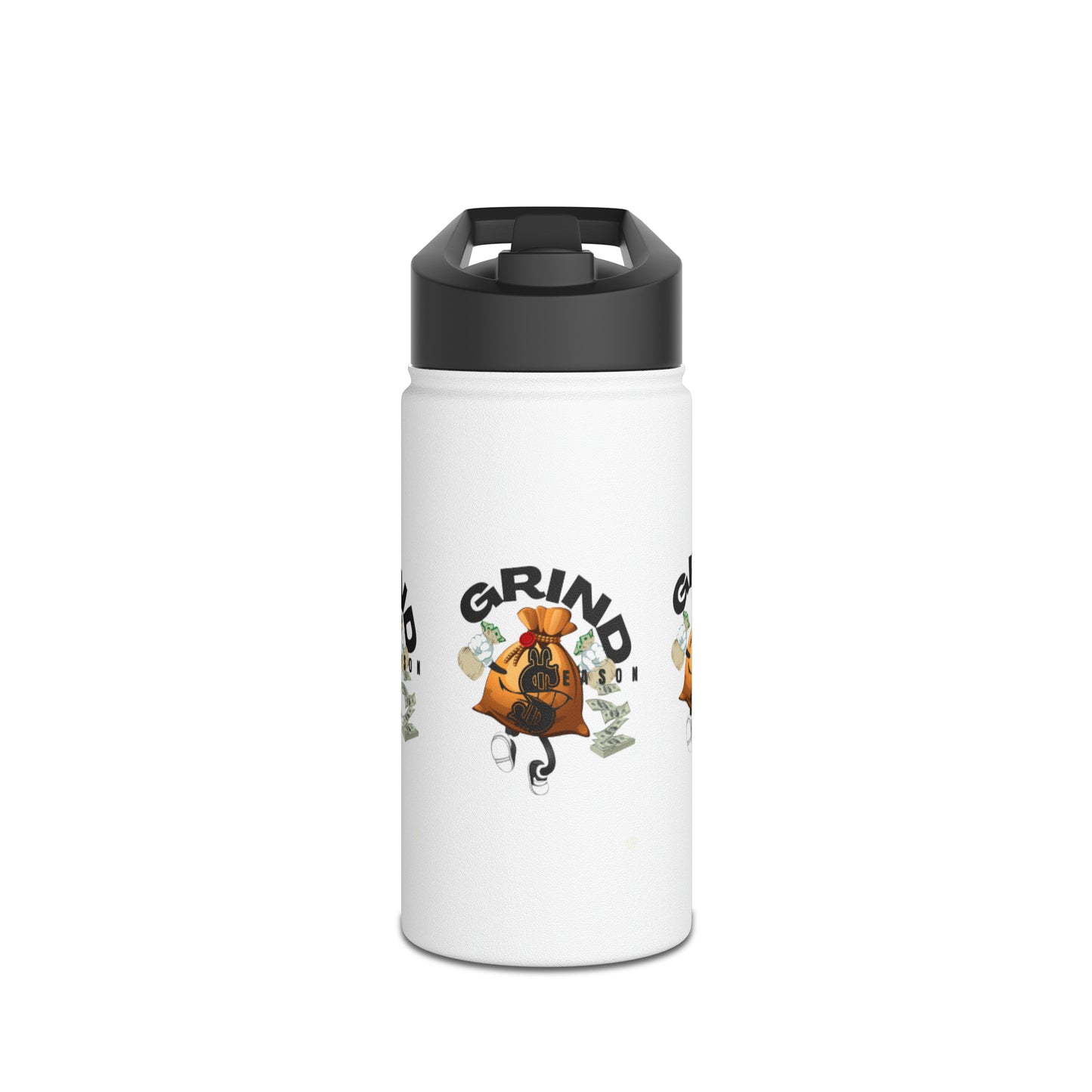 GRINDSEASON Stainless Steel Water Bottle, Standard Lid