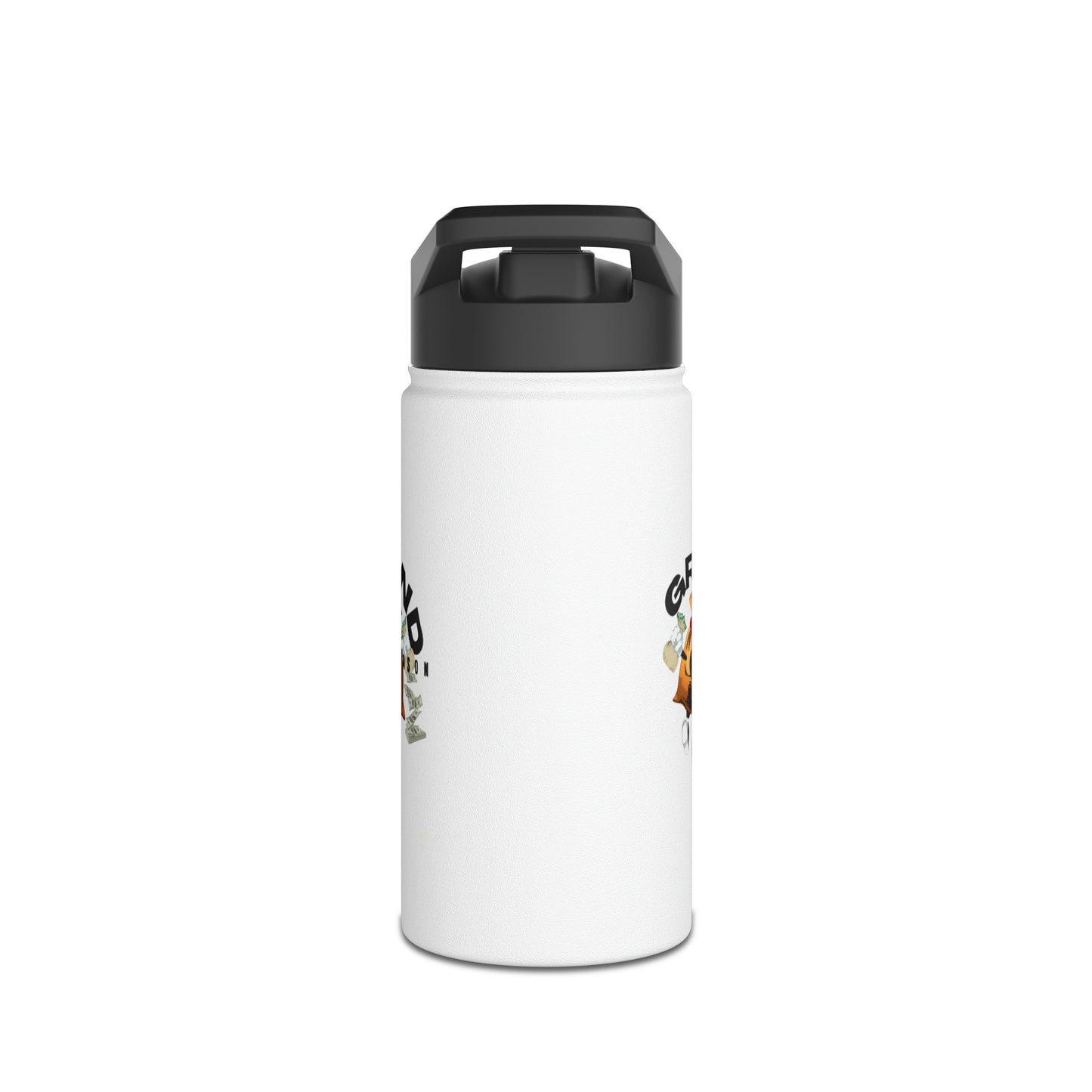 GRINDSEASON Stainless Steel Water Bottle, Standard Lid
