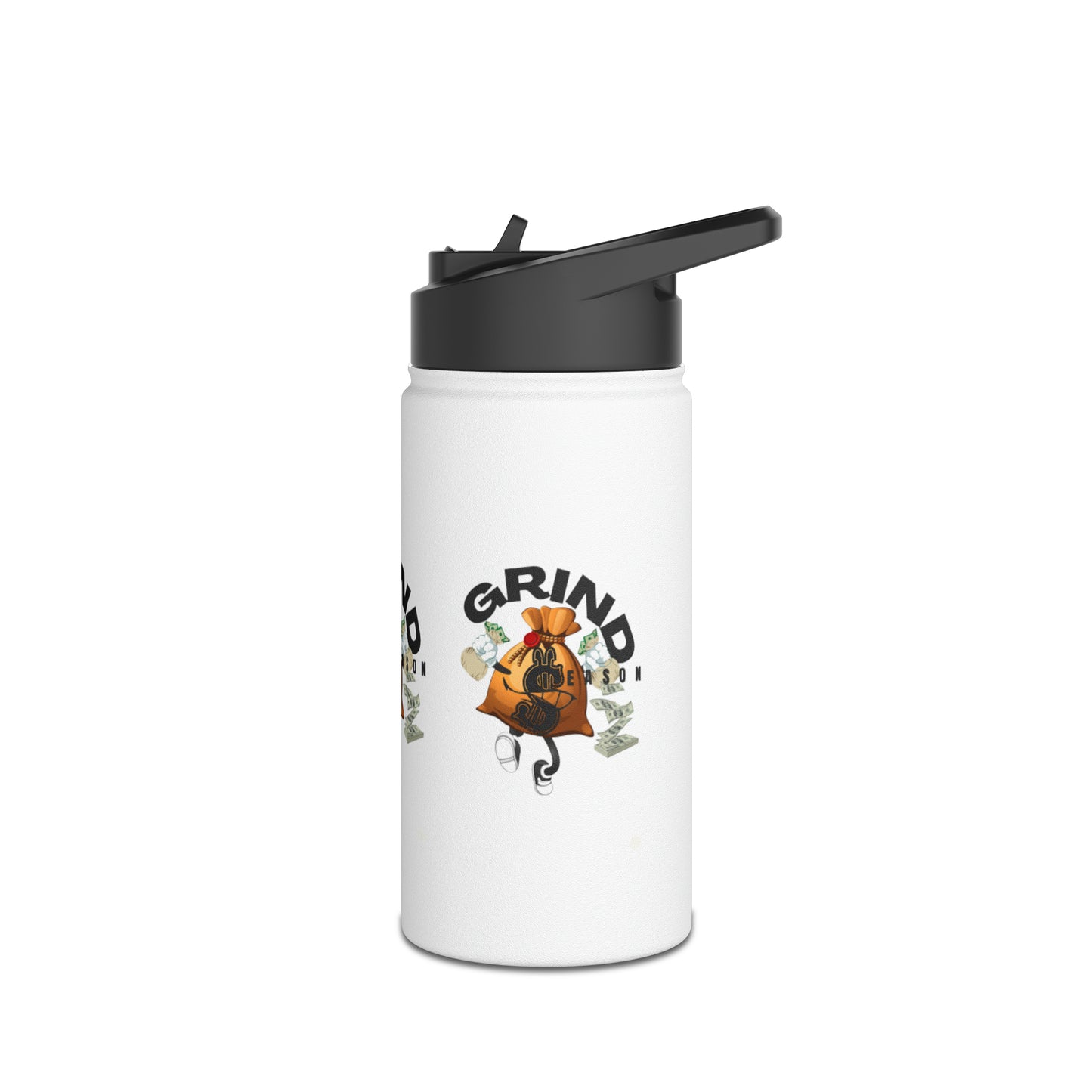 GRINDSEASON Stainless Steel Water Bottle, Standard Lid