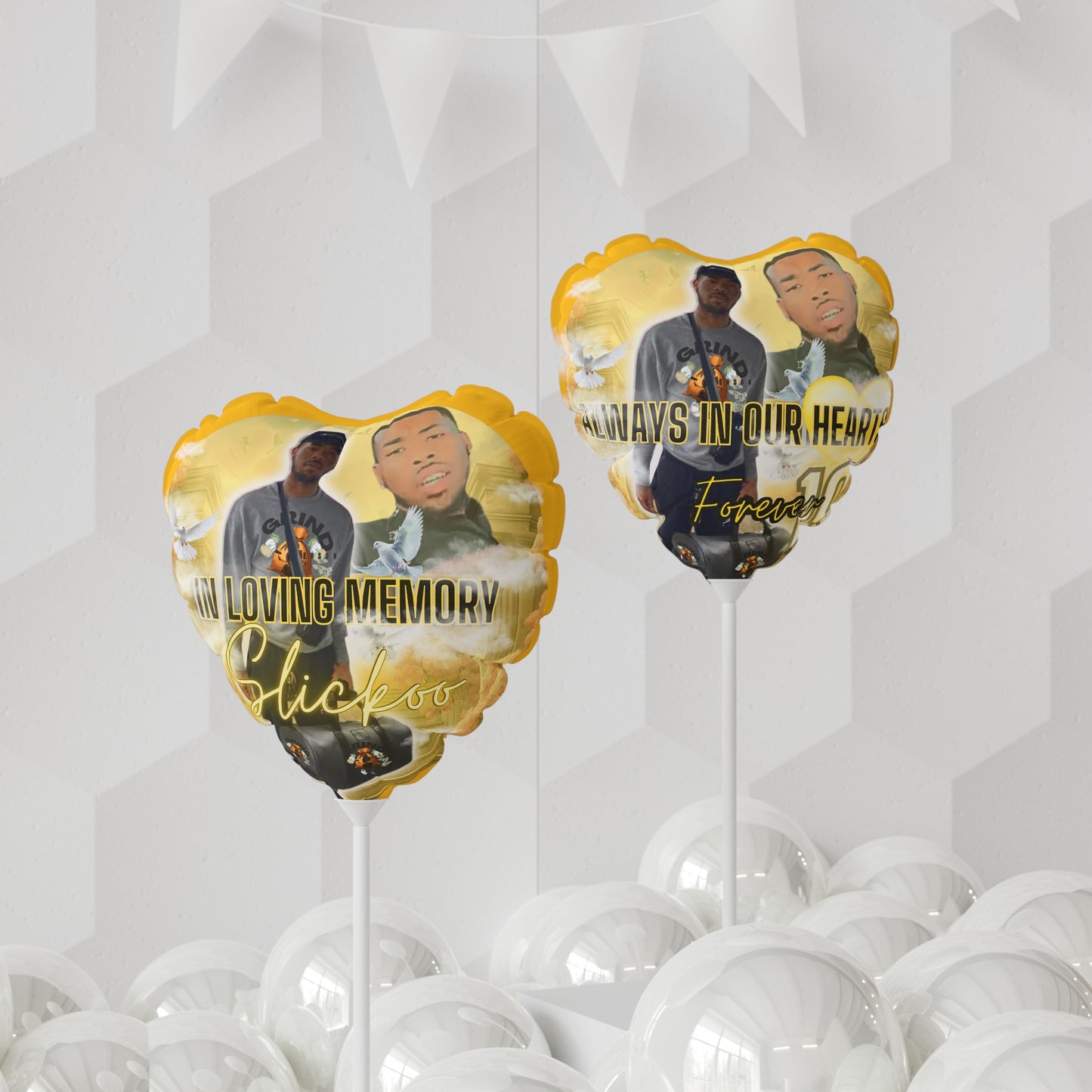 Custom Balloon (Round and Heart-shaped), 11"